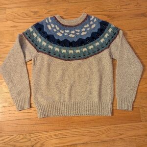 RARE Vintage Eddie Bauer Wool Sheep Sweater